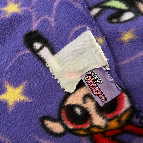 Vintage Cartoon Network power puff girls purple throw blanket - Picture 4 of 5